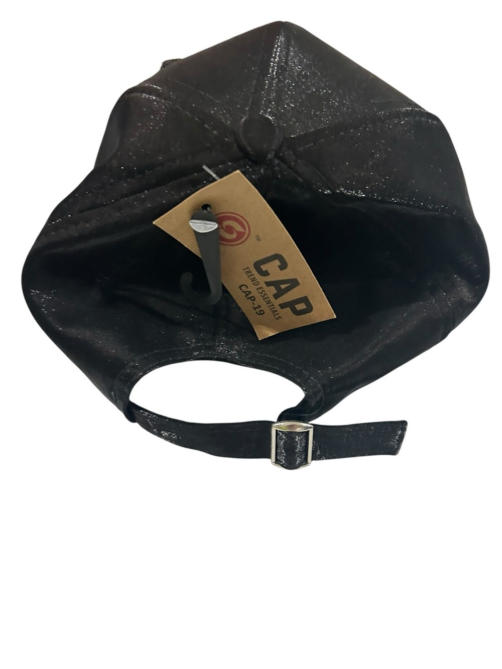 Essentials Black Rhinestone Butterfly Cap - Picture 2 of 2